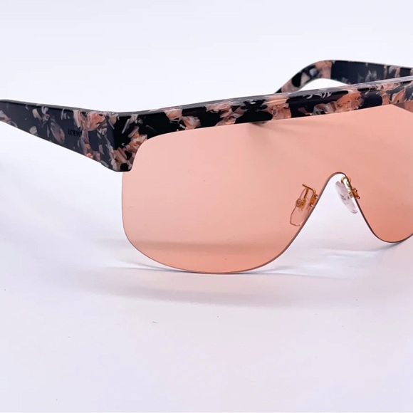 Loewe NEW Black and Pink Shield Sunglasses Modern Sporty Design - Picture 2 of 5